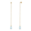10k Yellow Gold Topaz Earrings