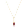14k Yellow Gold Ruby Necklace/Pendants