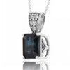 14k White Gold Sapphire Necklace/Pendants