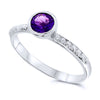 Silver Amethyst Rings