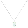 10k White Gold Green Amethyst Necklace/Pendants