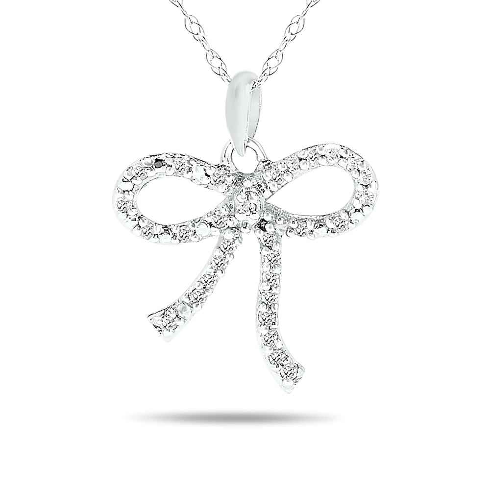 10k White Gold Diamond Necklace/Pendants