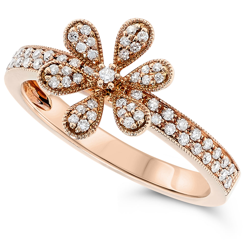 14k Rose Gold Diamond Rings