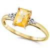 10k Yellow Gold Citrine Rings