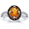 Silver Citrine Rings