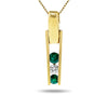 14k Yellow Gold Emerald Necklace/Pendants