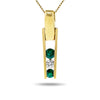 14k Yellow Gold Emerald Necklace/Pendants