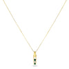 14k Yellow Gold Emerald Necklace/Pendants