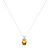 14k White Gold Citrine Necklace/Pendants