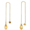 10k Yellow Gold Citrine Earrings