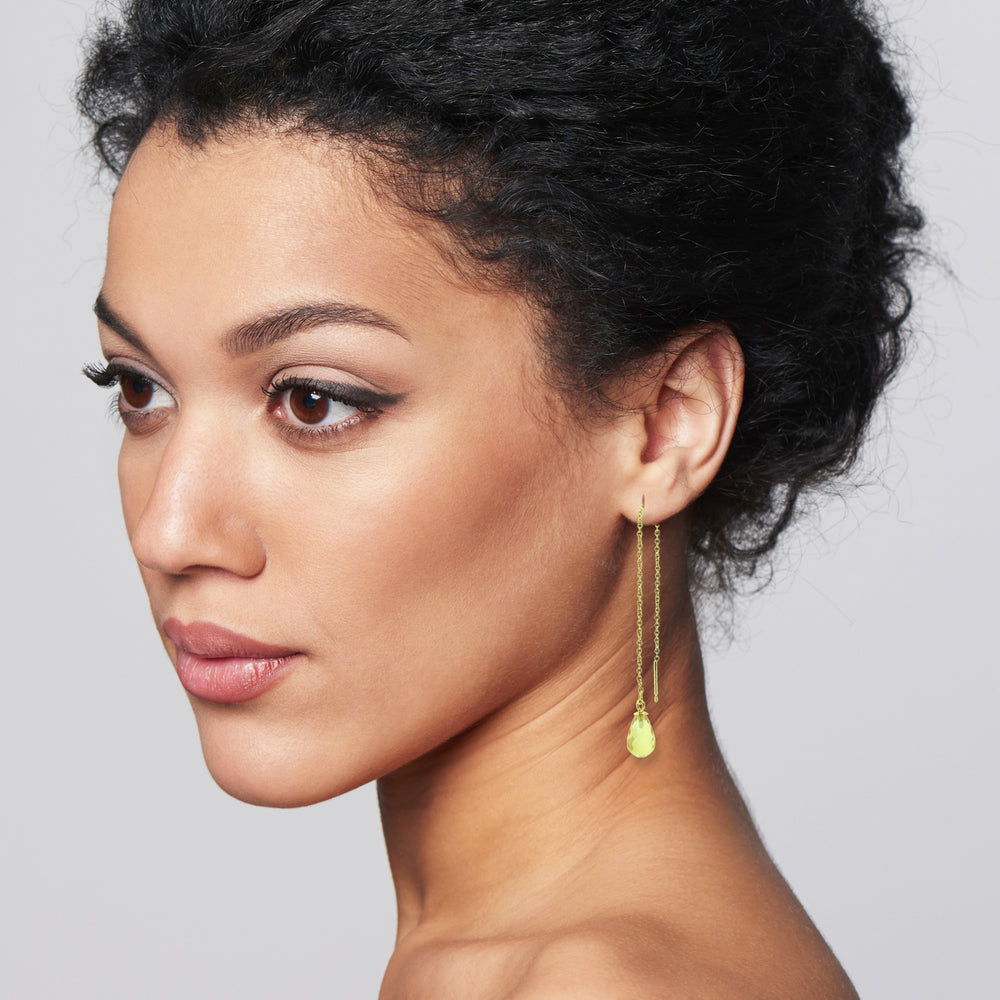10k Yellow Gold Citrine Earrings