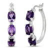 Silver Amethyst Earrings