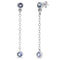 14k White Gold Tanzanite Earrings