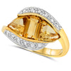 10k Yellow Gold Citrine Rings