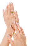 10k Yellow Gold Citrine Rings