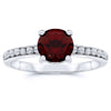 Silver Garnet Rings