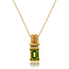 14k Yellow Gold Peridot Necklace/Pendants