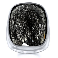 Silver Rutilated Quartz Rings