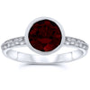 Silver Garnet Rings