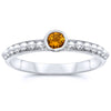 Silver Citrine Rings