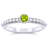 Silver Peridot Rings