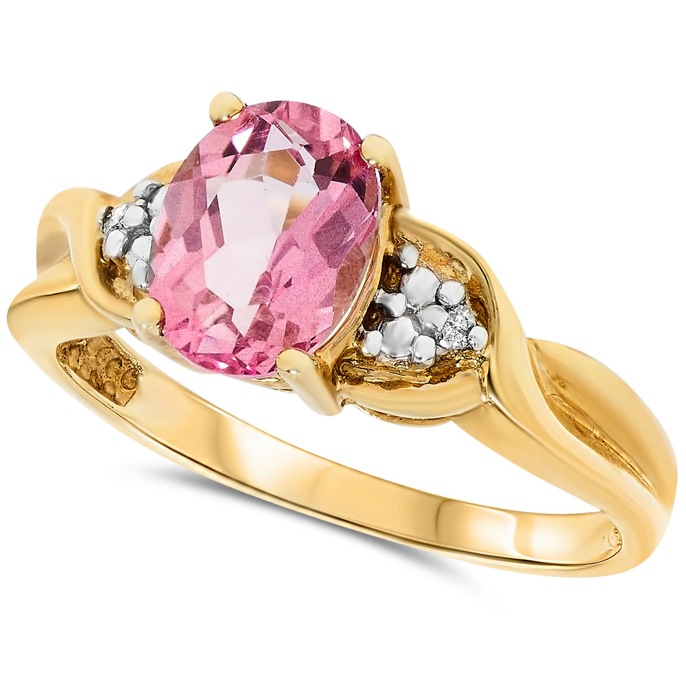 10k Yellow Gold Topaz Rings