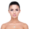10k White Gold Green Amethyst Necklace/Pendants
