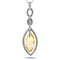 10k White Gold Citrine Necklace/Pendants