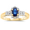 14k Yellow Gold Sapphire Rings