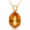 14k Yellow Gold Topaz Necklace/Pendants