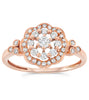 10k Rose Gold Diamond Rings