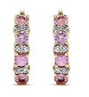 14k Yellow Gold Sapphire Earrings