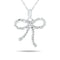 10k White Gold Diamond Necklace/Pendants