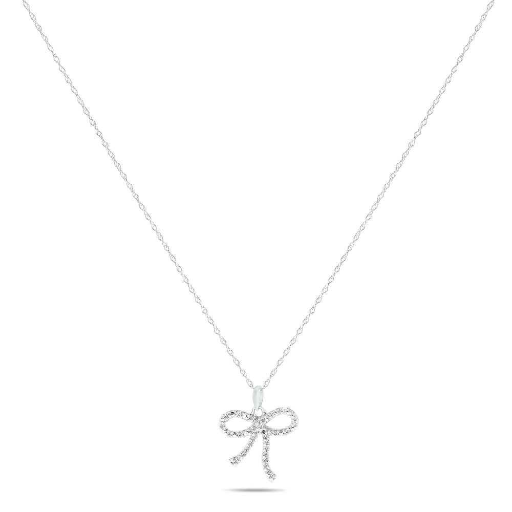 10k White Gold Diamond Necklace/Pendants
