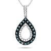 10k White Gold Diamond Necklace/Pendants