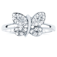 10k White Gold Diamond Rings