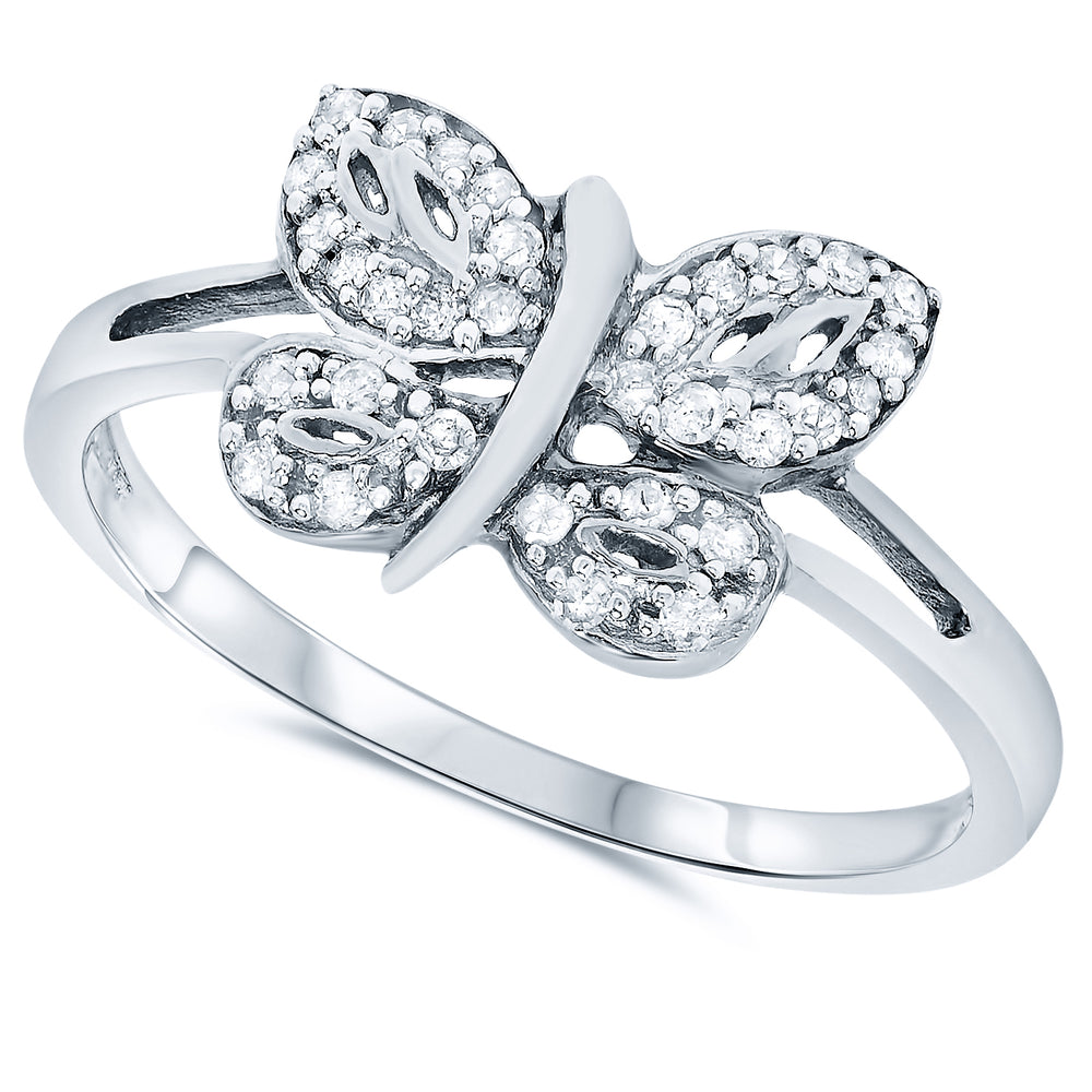 10k White Gold Diamond Rings