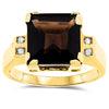 14k Yellow Gold Smoky Quartz Rings