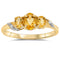 10k Yellow Gold Citrine Rings