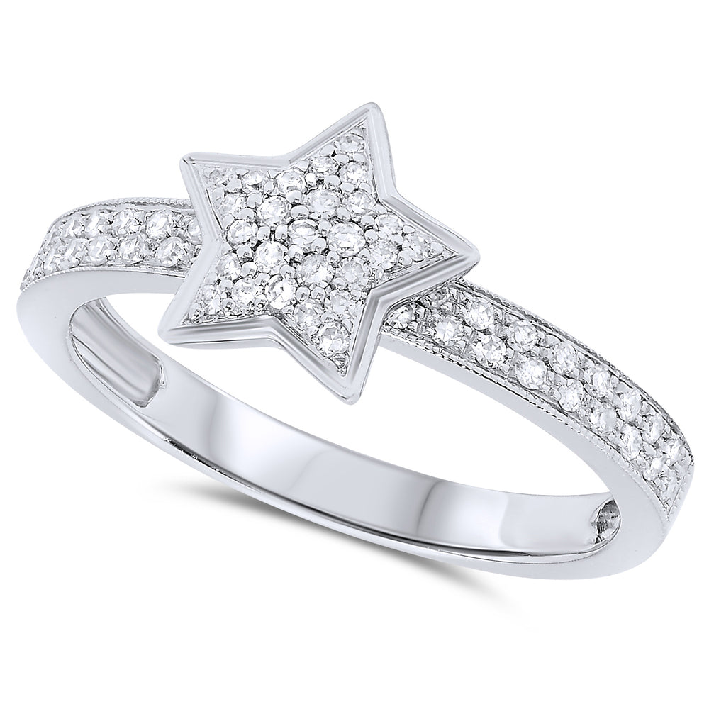 14k White Gold Diamond Rings