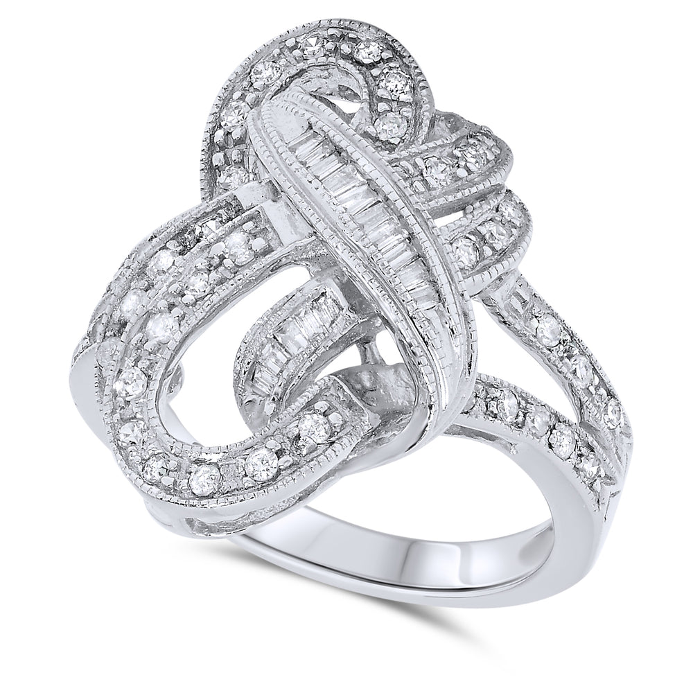 14k White Gold Diamond Rings