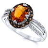 Silver Citrine Rings