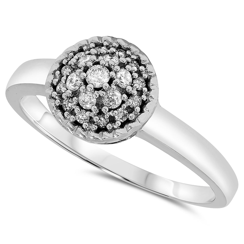 10k White Gold Diamond Rings