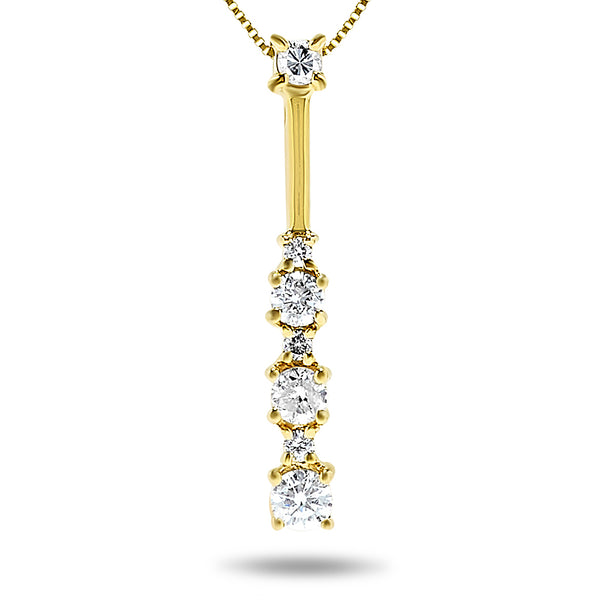 14k Yellow Gold Diamond Necklace/Pendants