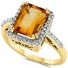 14k Yellow Gold Citrine Rings
