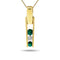 14k Yellow Gold Emerald Necklace/Pendants