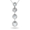 14k White Gold Diamond Necklace/Pendants