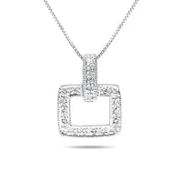 14k White Gold Diamond Necklace/Pendants