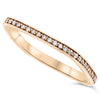 18k Rose Gold Diamond Rings