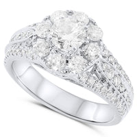 14k White Gold Diamond Rings